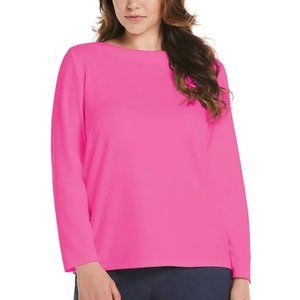 Rafaella Bell Sleeve Knit Top (Carmine Rose) NWT